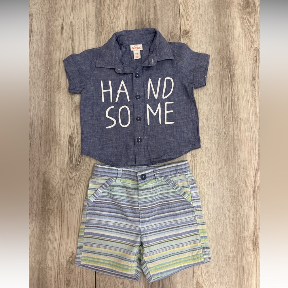 Cat & Jack 6-9 Months Handsome Outfit